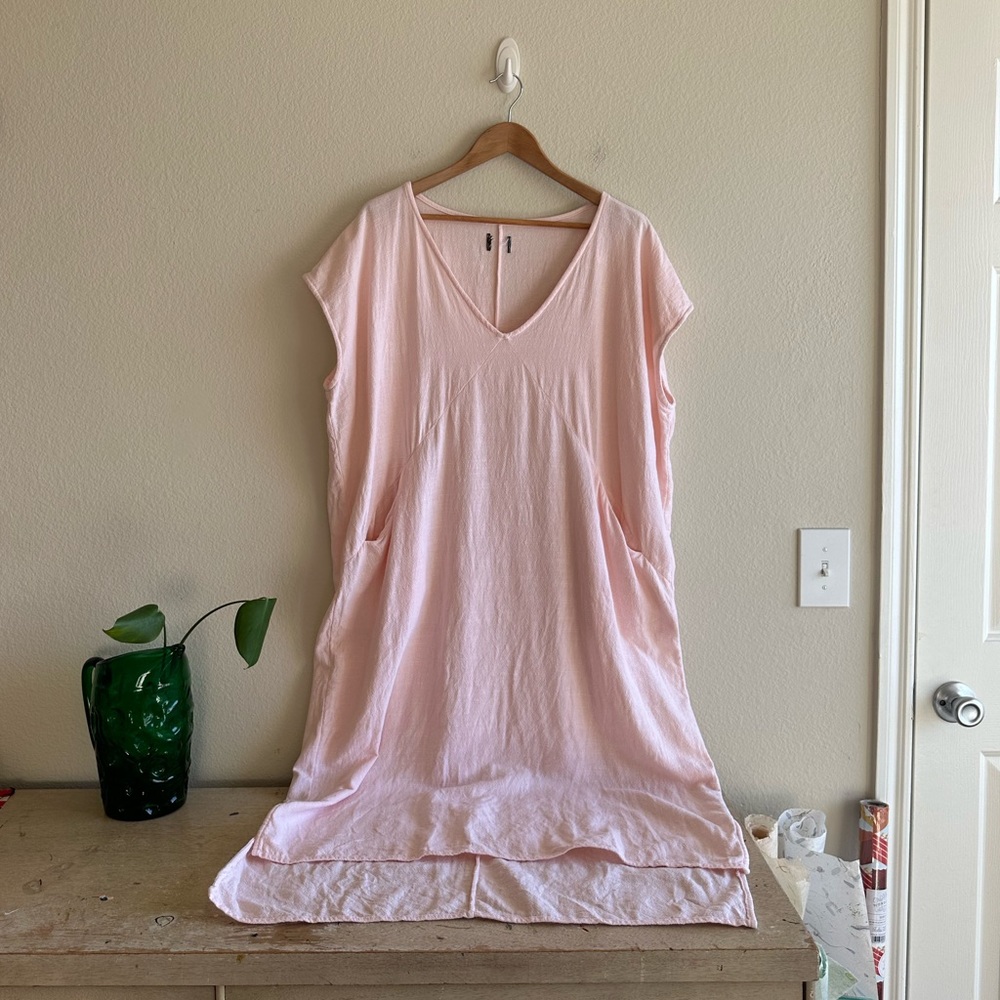 Esby Textured Cotton Caftan Dress